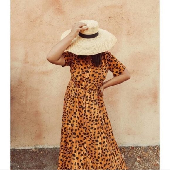 Anthro Porridge Vianne Maxi Shirtdress 6 Petite - Picture 5 of 13